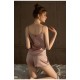 Women Fashion Sexy Solid Color Ice Silk Camisole Loose Shorts Pajamas Two-Piece Set Women Fashion Sexy Solid Color Ice Silk Camisole Loose Shorts Pajamas Two-Piece Set