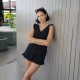 Women Fashion Sexy Plus Size Printed V-Neck Edge Curl Sleeveless Rompers Women Fashion Sexy Plus Size Printed V-Neck Edge Curl Sleeveless Rompers