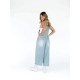 Women Fashion Casual Retro Ripped Loose Wide Leg Denim Jumpsuits