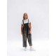Women Fashion Casual Retro Ripped Loose Wide Leg Denim Jumpsuits