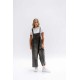 Women Fashion Casual Retro Ripped Loose Wide Leg Denim Jumpsuits