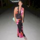 Women Fashion Sexy Printed Halter-Neck Backless Lace-Up Slim-Fit Dress Women Fashion Sexy Printed Halter-Neck Backless Lace-Up Slim-Fit Dress