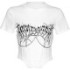 Women Fashion Sexy Printed Chain Short-Sleeve Slim-Fit Crop Top Women Fashion Sexy Printed Chain Short-Sleeve Slim-Fit Crop Top