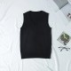 Women Fashion Solid Color V-Neck Sleeveless Knitwear