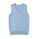 Women Fashion Solid Color V-Neck Sleeveless Knitwear