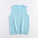 Women Fashion Solid Color V-Neck Sleeveless Knitwear