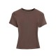 Women Simple Solid Color Short Sleeve T-Shirt