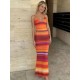 Women Fashion Sexy Printed V-Neck Camisole Slim-Fit Skirt Two-Piece Set