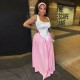 Women Fashion Sexy Patchwork Plaid Printed Sleeveless Loose Dress Women Fashion Sexy Patchwork Plaid Printed Sleeveless Loose Dress