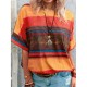 Women Casual Multicolor Print Short-Sleeve T-Shirt