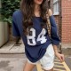 Women Casual Loose Digital Print T-Shirt