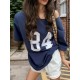Women Casual Loose Digital Print T-Shirt