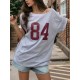 Women Casual Loose Digital Print T-Shirt