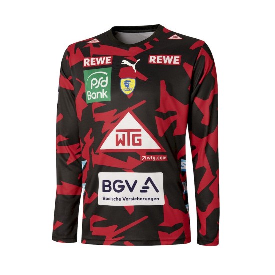 Löwen Torhütertrikot 22/23 (rot-schwarz) Kinder