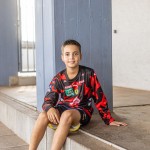 Löwen Torhütertrikot 22/23 (rot-schwarz) Kinder